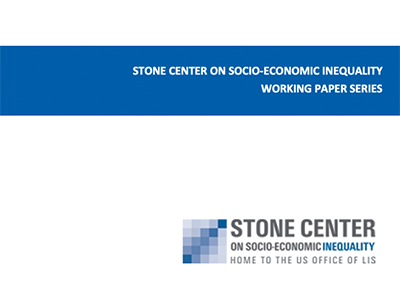 Cover page for Stone Center Working Paper Series